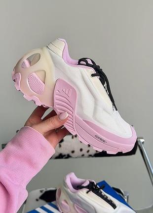 Крутезні жіночі кросівки adidas edge runner pink white рожеві