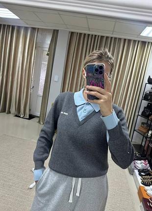 Светр з сорочкою 2