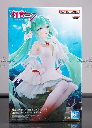 Фигурка banpresto хацунэ мику 18 см оригинал | evolve clearluxe hatsune miku clione
