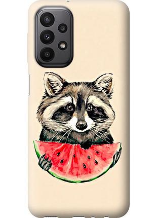 Чохол силіконовий на телефон samsung galaxy a23 a235f єнотик з кавуном "4605u-2587-58250"