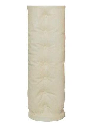 Ваза h-40см бежевый виконт кожа керамика тм авангард