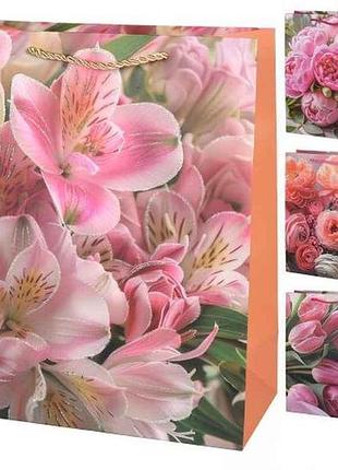 Пакет подарочный s flowers 18*23*10см r34813-s тм stenson