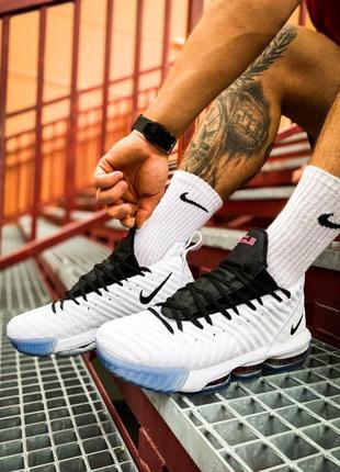 Nike lebron 16 white🆕шикарные кроссовки найк🆕купить наложенный платёж