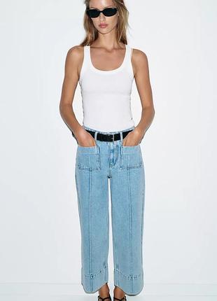 Джинси жіночі блакитні zara new