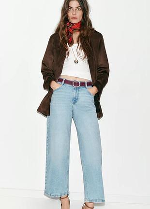 Джинси жіночі блакитні з паском zara new
