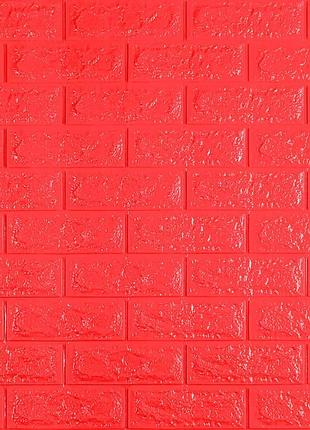 3d панель самоклеющаяся 700x770x7мм кирпич красный (008-7) sw-00000054