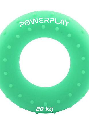 Еспандер кистьовий силіконовий powerplay pp-4338 hand grip medium 20 кг. зелений