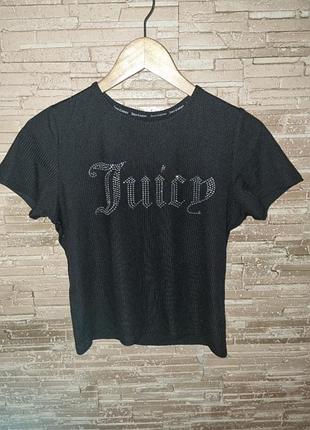 Футболка со стразами джуси кутюр м новая катон