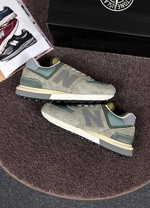 Stone island x new balance 574 legacy 'steel blue'