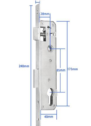 Врезная часть для умных замков seven lock 2885