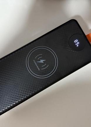 Повербанк, 80000mah, швидка зарядка 22.5 вт, безпровідна зарядка 15 вт