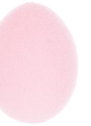 Набір (4шт) декору яйце з флоковим напиленням, 4*5.5см, колір - рожевий товар від виробника