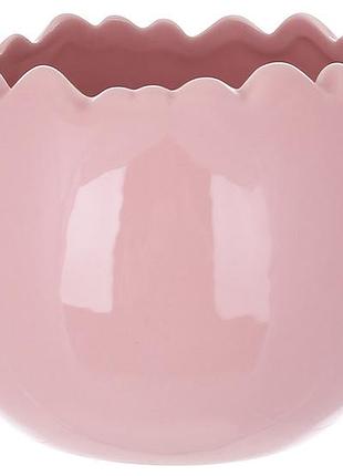Кашпо фарфоровое в форме яйца d11*9см, цвет - розовый - 6 шт упаковка товар от производителя