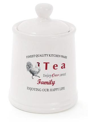 Банка керамічна для чаю 650мол family товар від виробника