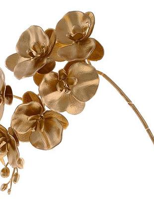 Ветка орхидеи 60см, цвет - матовое золото - 12 шт упаковка товар от производителя