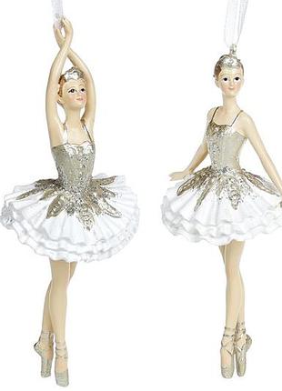 Декоративная подвесная фигурка балерина, 14.5см, 2 дизайна, цвет - - 6 шт упаковка товар от производителя