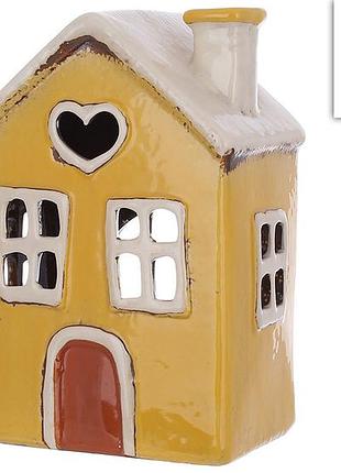 Подсвечник керамический в форме дома, 10*7.5*15см товар от производителя