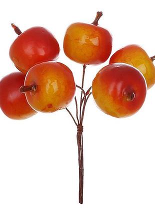 Декоративный пучок яблок 6шт, 12см - 12 шт упаковка товар от производителя