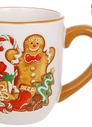 Кухоль керамічний пряниковий чоловічок 500мл товар від виробника