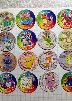Коллекция фишек pokémon 90-х и 00-х годов – 71 штука