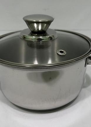 Кастрюля из нержавеющей стали с двойным дном стрейт v 1,25 л ( шт ) распродажа!