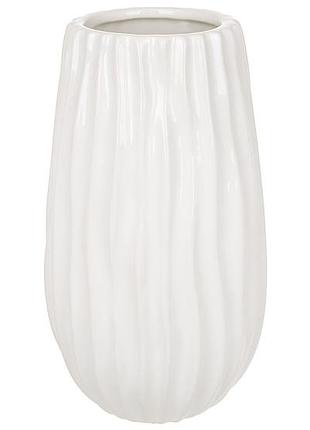 Ваза керамическая модерн h=20см, цвет - белый - 2 шт упаковка товар от производителя