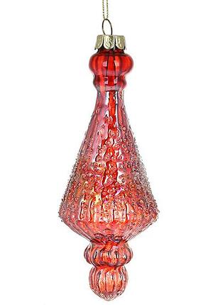 Елочное украшение с сахарным покрытием 6*15см, цвет - перламутровый сливовый товар от производителя