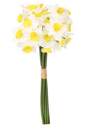 Букет х6 нарциссов н32см, цвет - белый товар от производителя