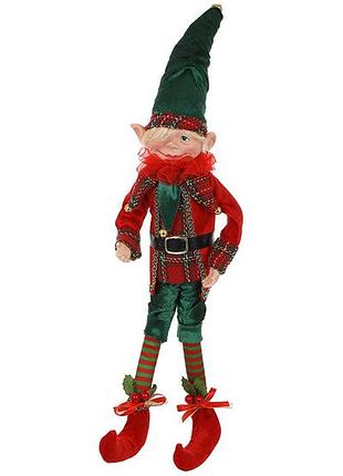 Декоративная фигура подвеска мальчик - эльф 48см, цвет - красный с - 4 шт упаковка товар от производителя