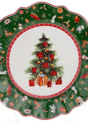Тарелка десертная фарфоровая "праздничный флёр" 20,5см товар от производителя
