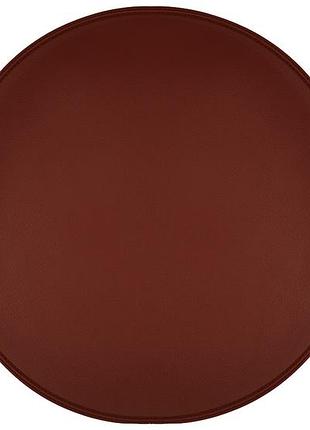 Сервировочная салфетка (плейсмат) из эко-кожи d38см, цвет - бургунди - 12 шт упаковка товар от производителя