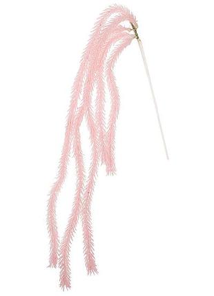 Декоративная спадающая ветка в глиттере, 88см, цвет - розовый товар от производителя