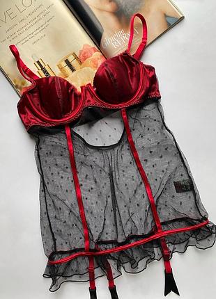 Прозорий пеньюар сіточка la senza