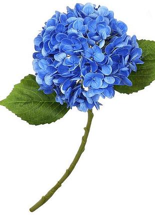 Гортензія латексна real h48см синя товар від виробника