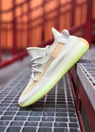 Adidas yeezy boost 350 v2 wolf grey/green glow🆕шикарные кроссовки🆕купить наложенный платёж3 фото