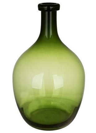 Ваза стеклянная в форме бутылки 21*21*40см зеленая товар от производителя