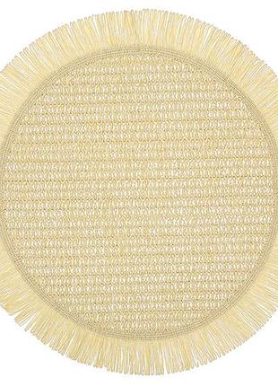 Сервировочная салфетка (плейсмат) d38см rustic beige - 12 шт упаковка товар от производителя