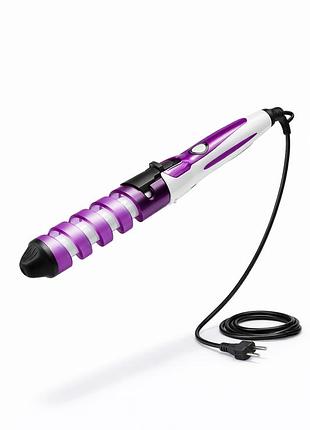 Спиральная плойка для волос nova nhc-2007a керамическая с регулировкой температуры 120–200 °c