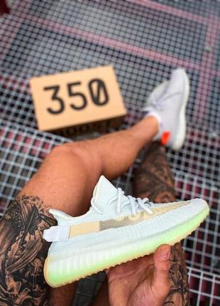 Adidas yeezy boost 350 v2 wolf grey/green glow🆕шикарные кроссовки🆕купить наложенный платёж3 фото