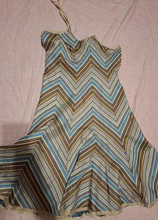 Винтажное шелковое платье