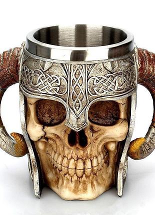 Кухоль чашка келих bikінг inury 3d неіржавка сталь