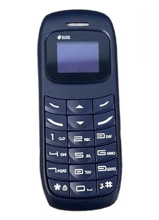Кишеньковий мінітелефон l8star bm70 бездротова bluetooth-гарнітура 2sim синій