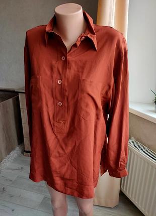 Роскошная шелковая рубашка блуза