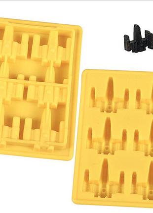Силіконова 3 форма для льоду зірковий винищувач - (код 00454)