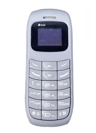 Кишеньковий мінітелефон l8star bm70 бездротовий bluetooth-гарнітура 2sim сірий