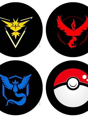 Значок покемоны pokemon go комплект 4 шт (pok_0330)