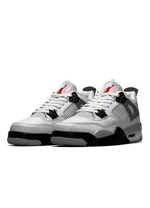 Чоловічі кросівки nike air jordan 4 retro white cement