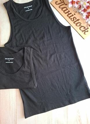 Майка бельевая мужская черная primark s m
