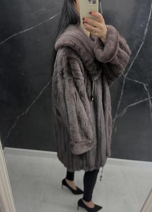 Шуба норкова, з голубої норки від німецького дизайнерського будинку моди voigt style