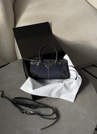 Сумка bonnie mini handbag black/denim😌